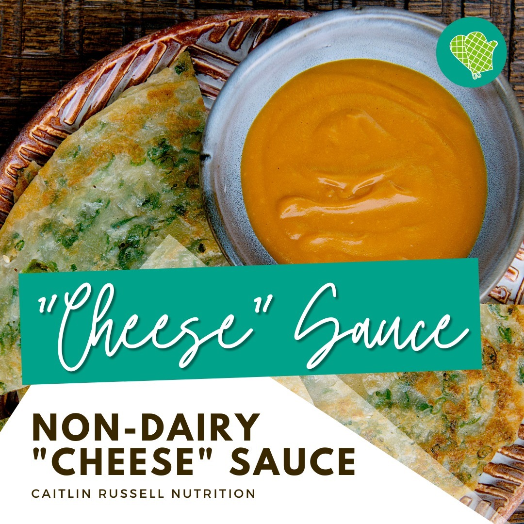 😋If you avoid dairy due to digestive symptoms, but miss a good cheese sauce, be sure to check out this simple recipe!

It’s delicious over veggies, pasta, rice … you name it.

TIP: If you don’t have a high-speed blender, soak the cashews for about an hour in cold water before blending this up 

Non-Dairy Cheese Sauce
(makes 8 servings)

1 cup (130 g) peeled & diced white potatoes
¼ cup (30 g) carrots, diced
3 Tbsp chopped onion
½ cup (60 g) raw cashews
¼ cup (15 g) nutritional yeast flakes
1 Tbsp apple cider vinegar
½ tsp garlic powder
1 tsp Dijon mustard
1 dash hot sauce, optional

Place the potatoes, carrots, and onion in a medium pot with 3 cups of water. Bring to a boil over medium-high heat and let cook until tender, about 10-15 minutes.

Carefully drain the pot, saving 1 cup of the broth. Add the reserved broth and veggies to a high-speed blender, blending until smooth.

Add the rest of the ingredients to the blender and blend until smooth. Serve and enjoy!

This will keep for about a week in the refrigerator.
.
.
.
.
.
.
#healthynewyear  #healthy2022  #livehealthybehappy
#wellnessgoals  #dairyfree #recipe #thyroid #hashimotos #hungry #cheese