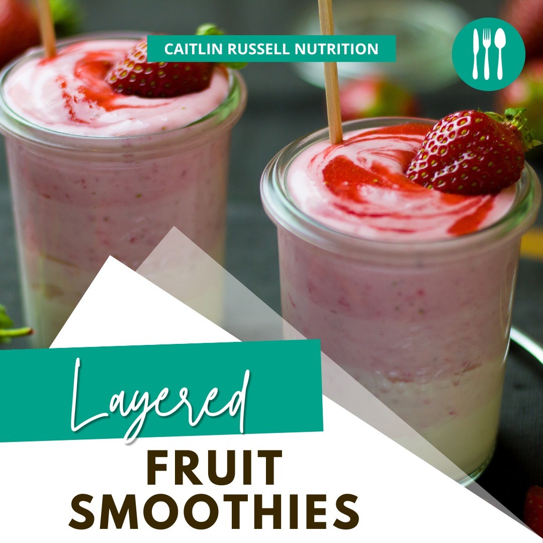 🍓🍹If you’re looking for a special breakfast or brunch recipe, look no further! 

These layered smoothies are BEAUTIFUL and they also happen to taste great.

Basically, this is two different fruit smoothies layered on top of each other.

🥭🥥 You can substitute other fruits – cherries, berries, pineapple, kiwi, orange, etc. – for the ones included in this recipe. You might have to adjust the sweetener slightly if you use tart fruit like blackberries.

LAYERED SMOOTHIES
(Makes 2 smoothies)

INGREDIENTS

2 cups (280 g) frozen whole strawberries

2 cups (450 g) plain Greek yogurt, divided

2 Tbsp lemon juice

1 tsp sugar, honey or maple syrup

Vanilla oat or almond milk, or regular milk

2 ripe frozen small bananas, chopped

1 tsp vanilla

1-2 fresh strawberries for garnish

DIRECTIONS

Place the strawberries, 1 cup of Greek yogurt, lemon juice, and sweetener in a high-speed blender. 

Process until smooth, adding milk if necessary to reach desired consistency – it should be fairly thick.

Scrape out the blender and place smoothie into a pitcher or other vessel, and place in the refrigerator to chill.

Rinse out the blender and add the remaining yogurt, frozen banana, and vanilla. Process until smooth. If it’s too thick, add milk to help reach desired consistency.

Scrape out the blender and place contents in a container and place in the refrigerator to chill.

When it’s time to serve, take two serving glasses and place half of the banana mixture into the bottom of each. 

Top both with half of the strawberry mixture. Garnish the top with the fresh strawberry.

😋Serve and enjoy! 

.
.

 #findbalance #nutritionist #weightloss #dietitian #macros #protein #hashimotos #allfoodsfit #realfood #thyroid #yumfood #wholefoods #consistency #goals #fuel #makeitalifestyle #smoothie
